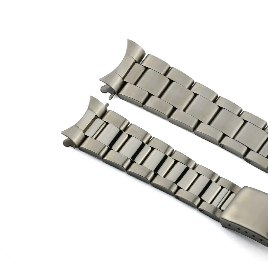 13mm 17mm 20mm for Rolex watch men watch belt belt belt curved end solidss watch band strap224g