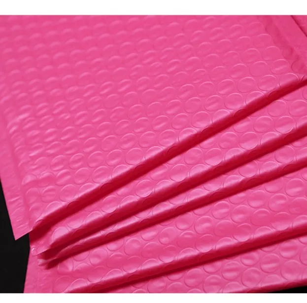 Envoltura de regalo Bolsas de embalaje de burbujas Poly Gift Mailer Pink Self Seal Sobres acolchados mailing292k