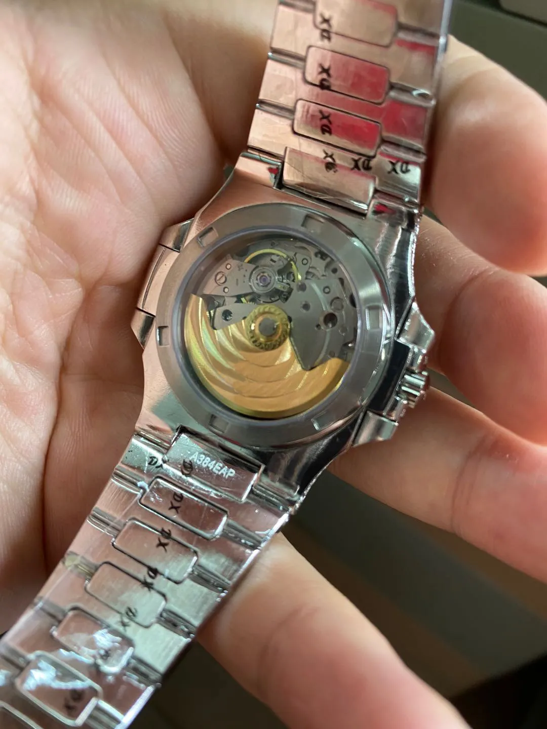 Luxusuhr Snowflake Shiny Diamond Watch 5711 Automatisches mechanisches Uhrwerk 40MM18K Weißgold Bright Diamond Double-sided Sapph2604