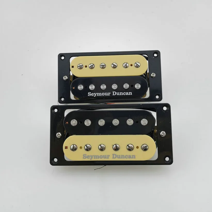 Captadores de guitarra Humbucker Captadores de guitarra elétrica 4C zebra / Conjunto preto