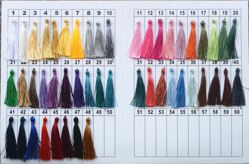 100 st parti 13 cm vertikala kompatibla örhängen Tassel Trim Pendant Smycken gör DIY Bokmärke Tassel Craft Sy Curtain Accessor2614