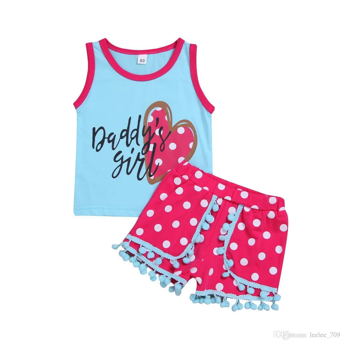 أطفال مصممون ملابس ملابس البنات الأطفال يونيكورن بأكمام قصيرة قمم شرابة شورت SEST 2019 Summer Boutique Baby Clothing S6670839