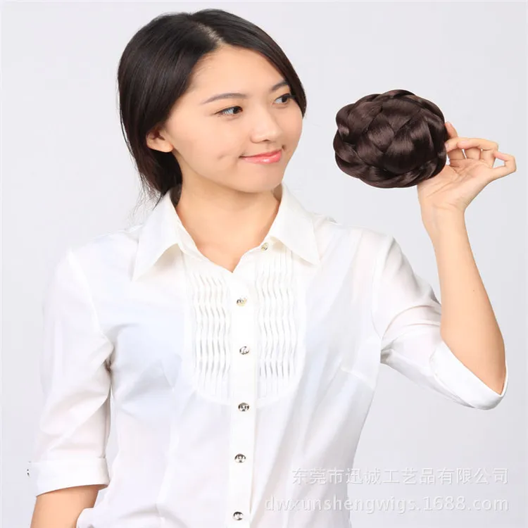 Dongguan Factory прямое волосы на галстук булочка киньон свадебная бутона головка Daihatsu Bag Pan Cantraging Complysing Complete Care