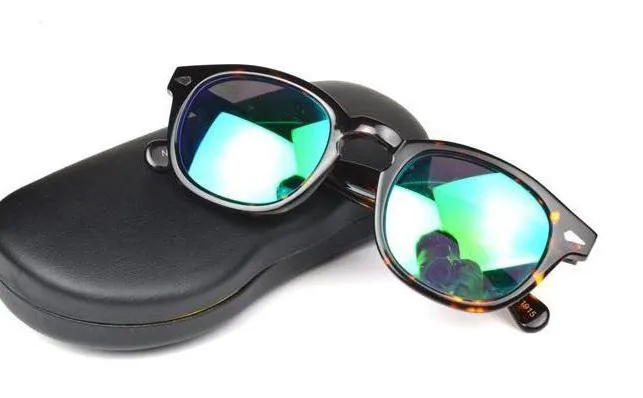 Jackjad novo designer 44 46 49mm lemtosh óculos de sol qualidade redonda polarizada uv400 johnny depp óculos de sol quadro com box2509