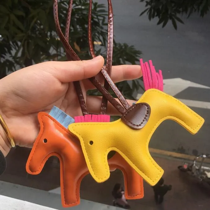 Cuir PU cheval porte-clés concepteur clé boucle sac à main pendentif breloques exquis H pendentifs porte-clés glands porte-clés classiques