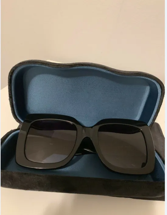 Lunettes de soleil pour femmes été 0083S Style Anti-Ultraviolet rétro plaque surdimensionné lunettes de soleil femmes noires lunettes de soleil de luxe Des2140