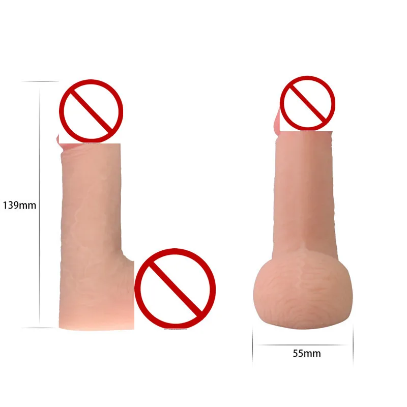 New Skin feeling Realistic Penis 5 5 Inches TPE Dildos Flask Flexible Packaging Dildos Sex Toys for Woman Sex Products Female Y204141509