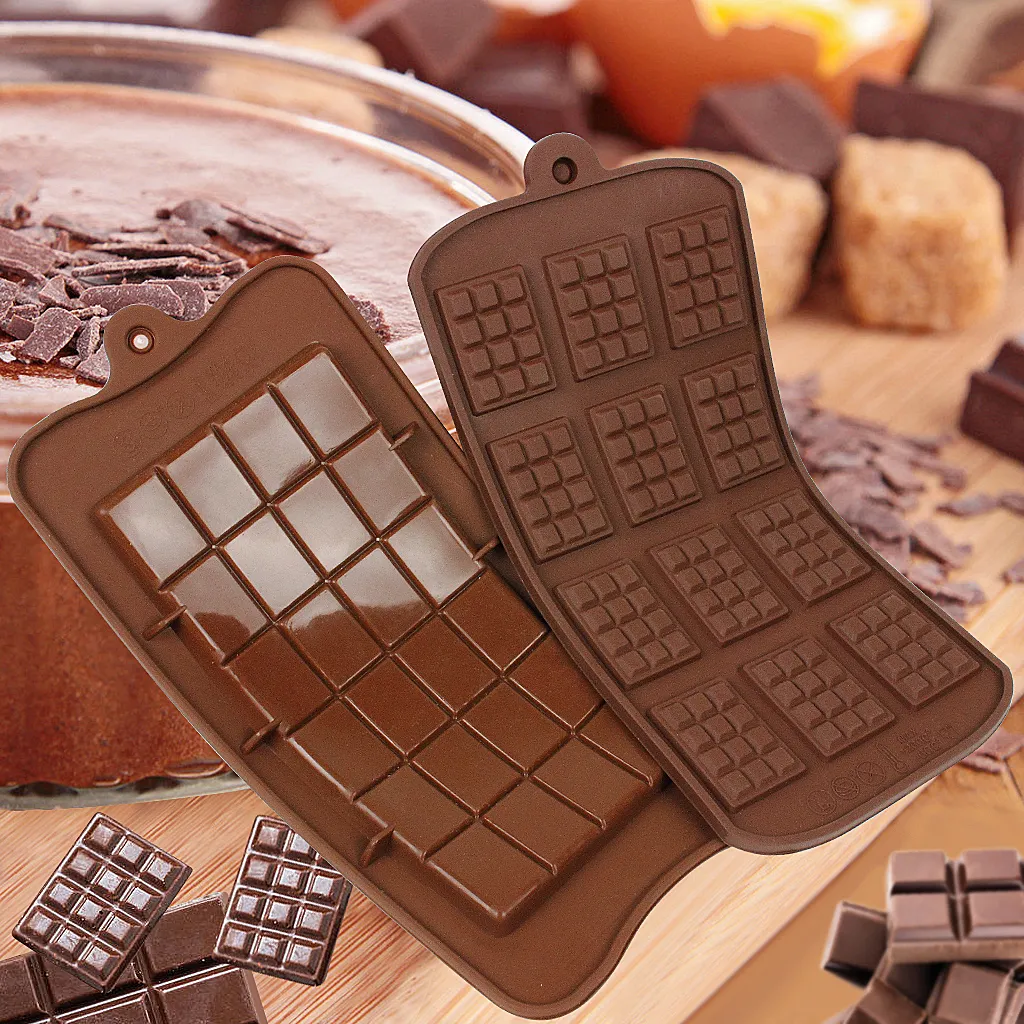 Cavity Break-Apart Chocolate Mold Bandeja Antiadherente Silicona Proteína y Barra Energética Moldes para Dulces Grado Alimenticio 2274
