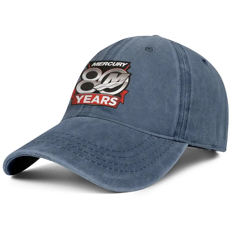 Casquette de baseball en denim unisexe Mercury mode personnalisée chapeaux classiques mignons Logo marin diesel 80e anniversaire Logo Marque Conception de produits F244S