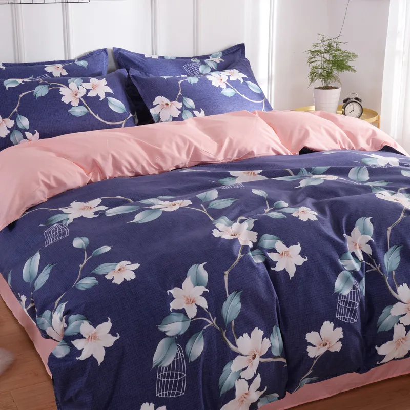 designer bed comforters sets Luxury Bedding Set Duvet Cover Sets Super King Size Single Black Comforter Bed Linens Cotton9926284