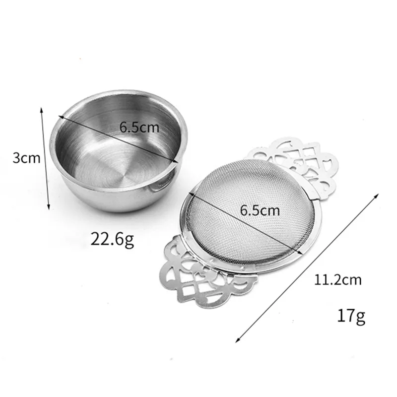 الفولاذ المقاوم للصدأ الشاي مصفاة إبريق الشاشة زهرة الشاي تسرب مسحوق فلتر glod الدانتيل أدوات المطبخ الإبداعية