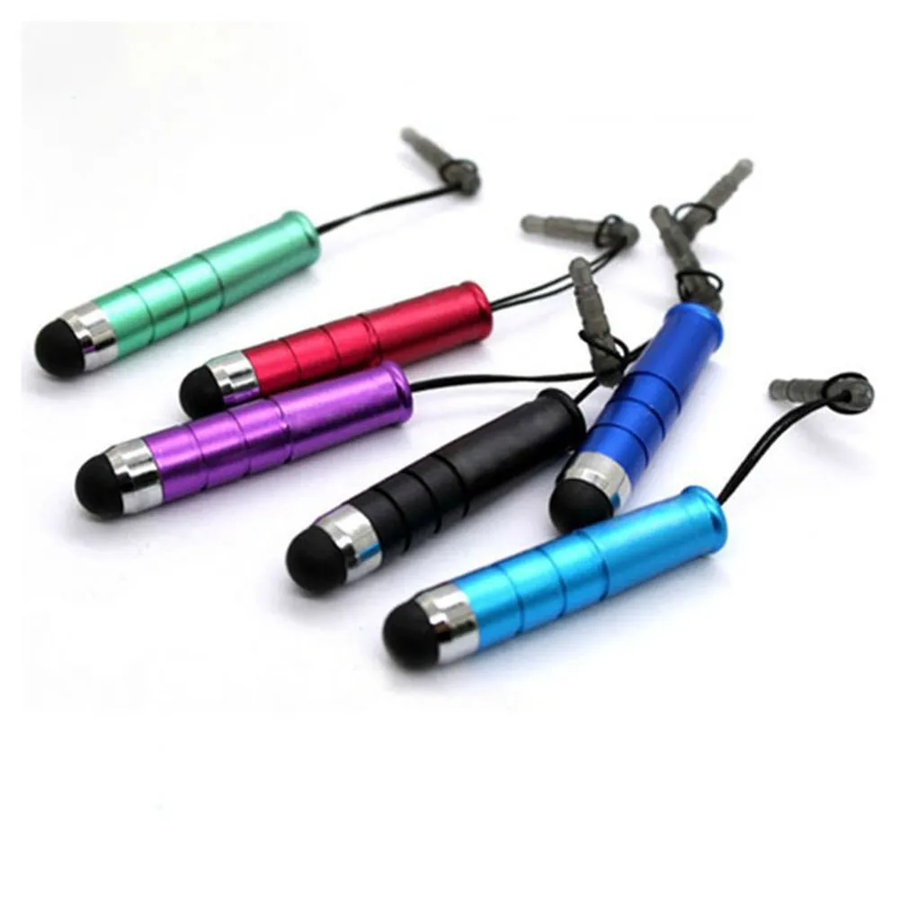 Mini Bullet Capacitive Stylus Touch Screen Pen with Anti-Dust Plug for Samsung S4 S6 HTC Cellphone Tablet PC