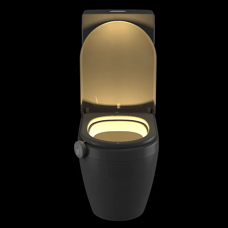 Capteur de mouvement LED Toilet de nuit Lumière 7 couleurs modifiables du corps humain induction lampe de nuit Salle de nuit imperméable la lampe de nuit 300q