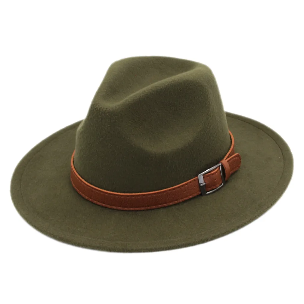 Outback Sale Spring Panama Top Hat Women Men Beach Party Street Jazz Cap Wool Blend Fedora S Wide Brim Trilby Storlek 5658CM8373980