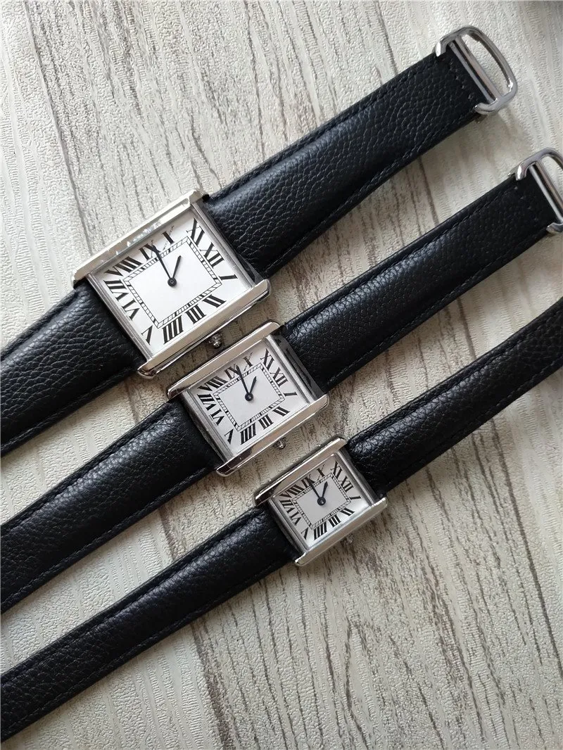 Sälj Classic Man Woman Quartz Movement Watch Luxury Rostfritt stål Luxury Watch Quartz Watch Female Clock Fashion Business CA198C