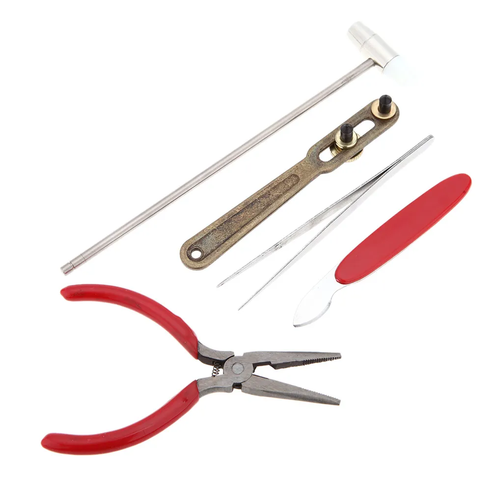 Uhr Reparatur Kits Set Handgelenk Strap Einstellen Pin Tool Kit Zurück Remover Fix Uhren Reparaturen Tools306W