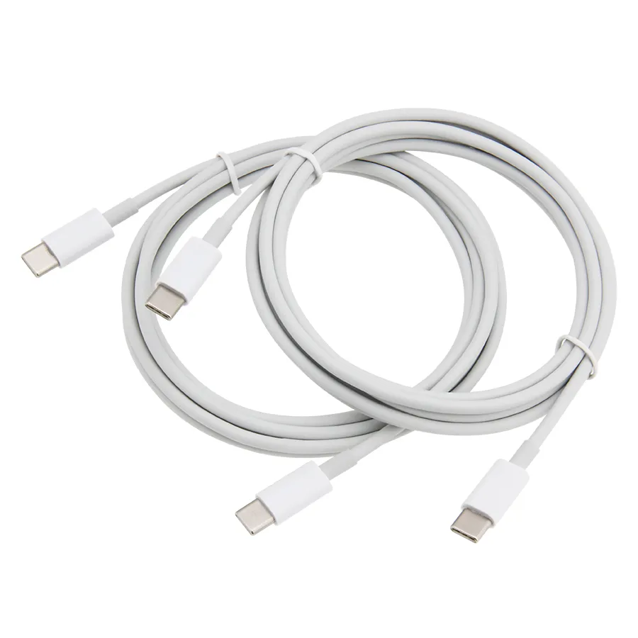 6ft 2M USB C till USB-C PD-kablar Snabbladdning av data Cord Type-C laddare för Samsung S9 S10