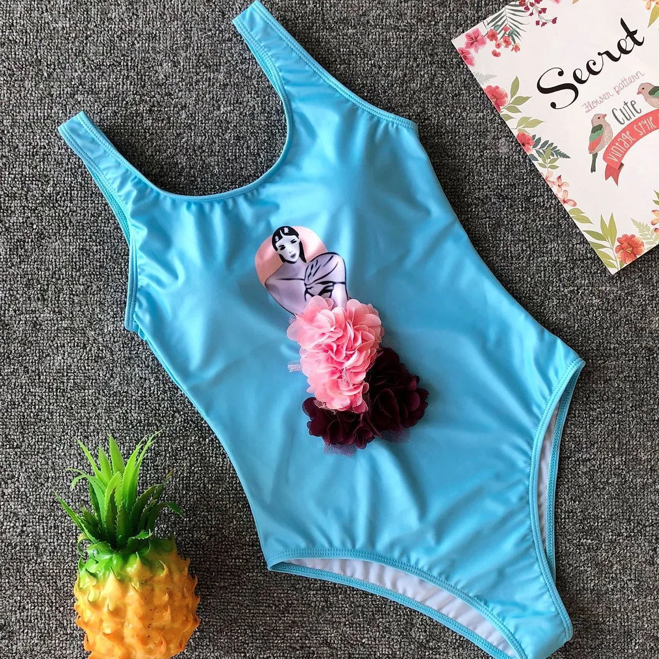 MJ117 2019 nouveau maillot de bain une pièce Sexy dessin animé imprimé maillot de bain femme plage dos nu Monokini maillot de bain femme 9499956