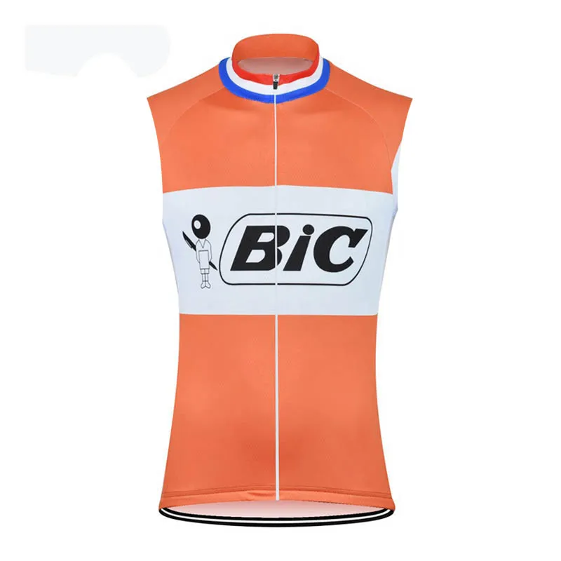 BIC Team Cycling Jersey kamizelka Summer Men Men Bike Tops Szybkie suche ubrania mtb rowerowy mundur U71705226J