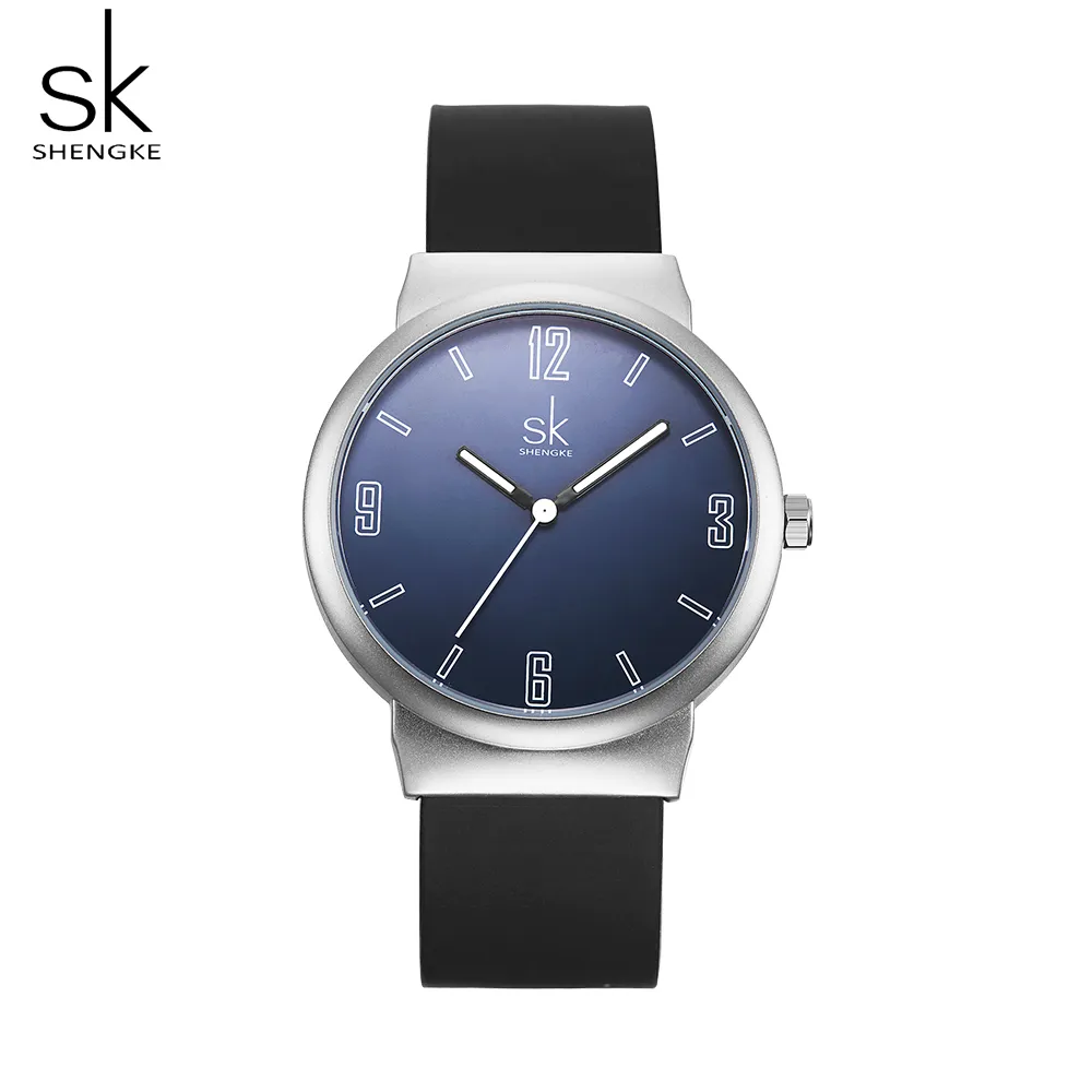Мужские часы Shengke, брендовые роскошные ультратонкие аналоговые кварцевые наручные часы, спортивные часы Reloj Hombre Bayan Saat, повседневные наручные часы254w