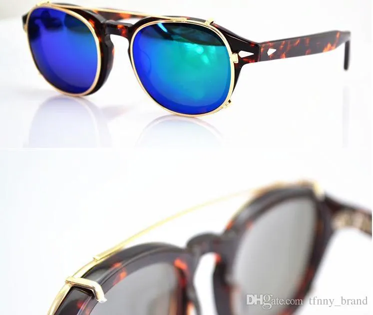 Cliptosh-Sonnenbrillengläser im neuen Stil, hochklappbare polarisierte Gläser, Clip-on-Clips, Brillen, Kurzsichtigkeit, 6-Farben-Linse für Lemtosh278t