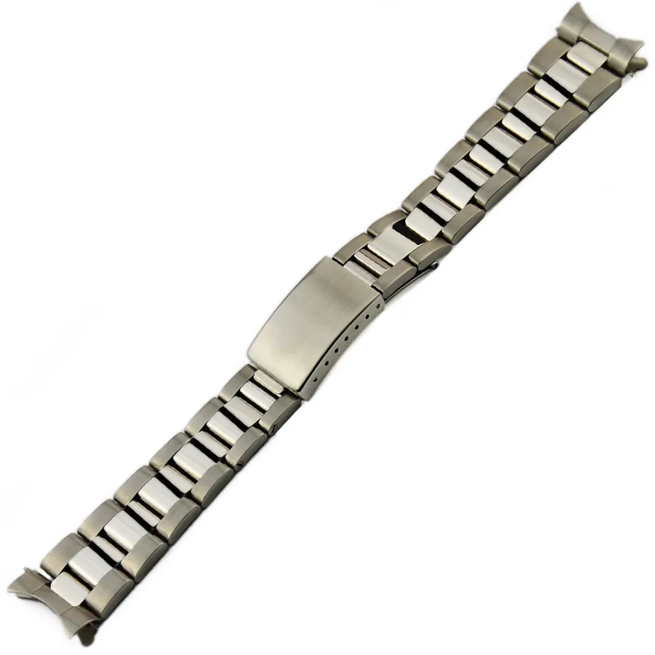 13 mm 17 mm 20 mm dla Rolex Watch Mężczyźni Watch Watch Pas Pas Silver lub Gold Curved End Solid SS Watch Pasp188i