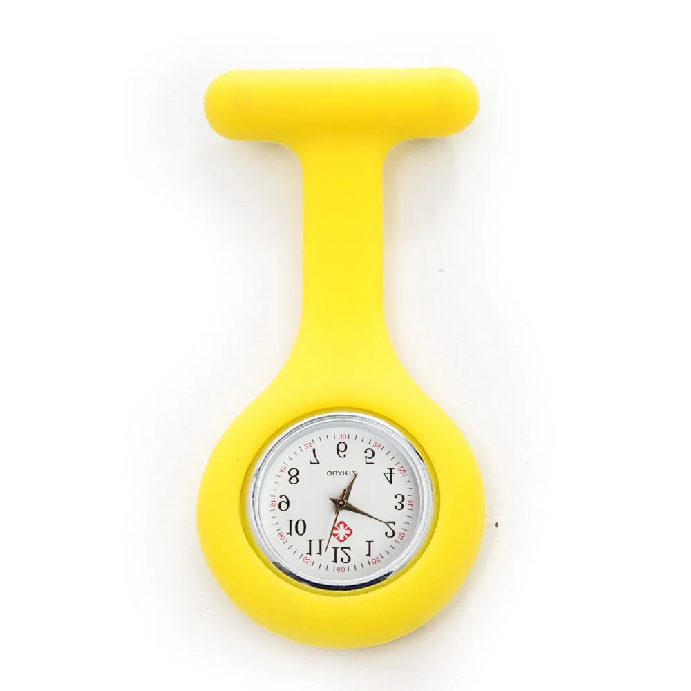 Silicone Pocket Watch infirmière Femmes Watch Pin Hangs Watch Fob Fob Immasproof Nurse-Gift Corloge pour les médecins hospitaliers Nurseing Habile6257627