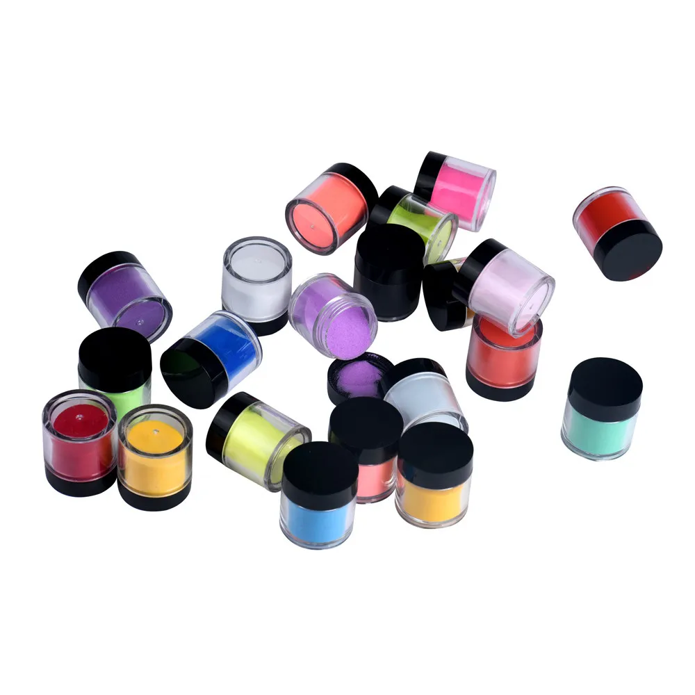 Горячие профессиональные 18 цветов акриловые насадки для дизайна ногтей УФ-гель для резьбы по кристаллам порошок дизайн пыли 3D набор украшений для маникюра Красота
