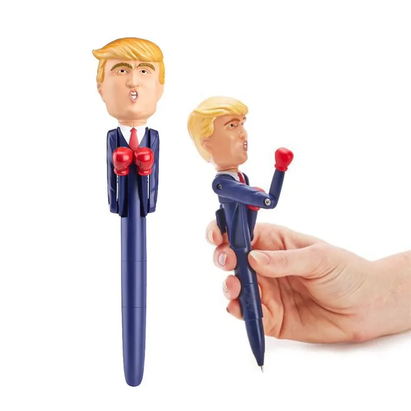 Trump falando brinquedo boxe caneta alívio do estresse falando caneta trump vozes reais para o natal presentes de ano novo para a família friends304r