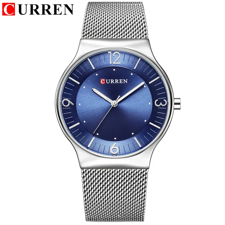 CURREN лучший бренд класса люкс мода классический дизайн кварцевые мужские часы полный стальной ремешок наручные часы Hodinky Relogio Masculino208c