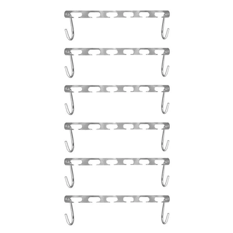 2/4/6/8/cintres magiques suspendus chaîne en métal tissu placard cintre chemises rangées économiser de l'espace organisateur cintres pour vêtements 210318