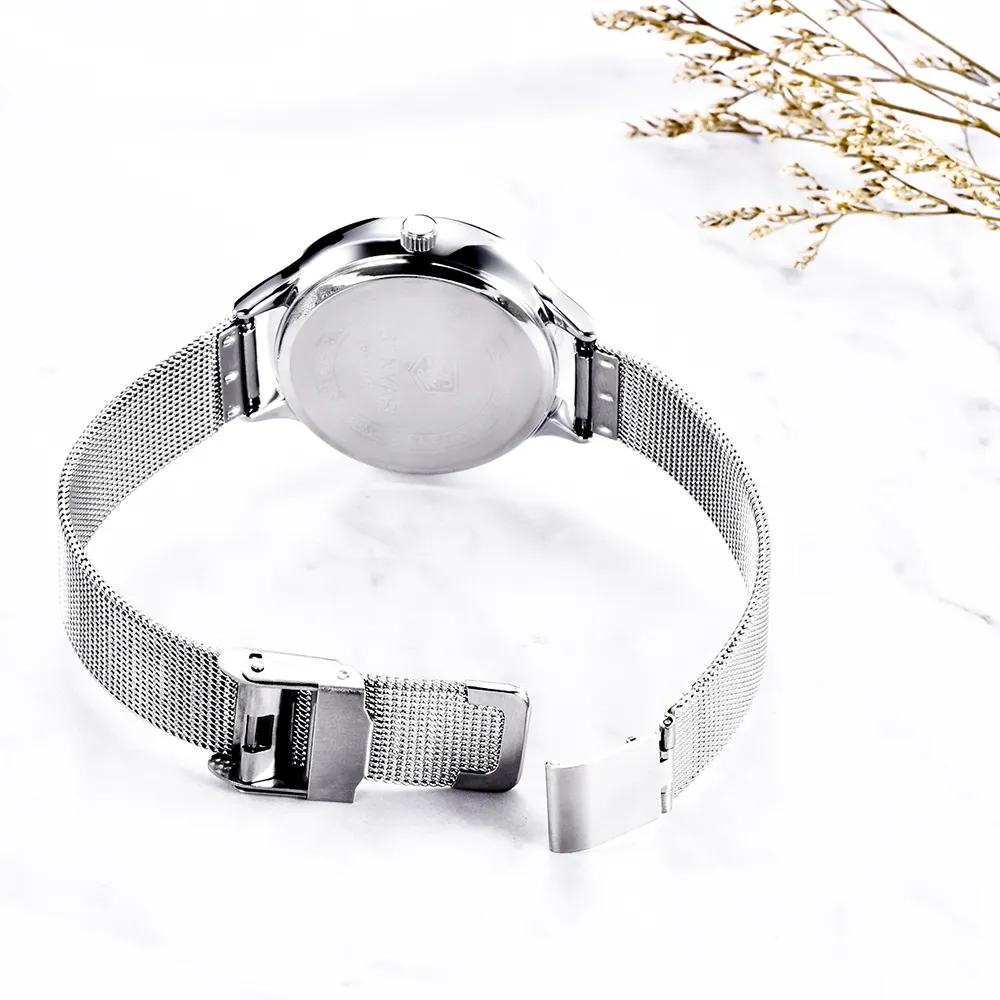 BENYAR Luxus Magnet Schnalle Quarz Uhren Für Frauen Einfache Rose Gold Desgin Kreative Armband Kleid Damen Watch339T