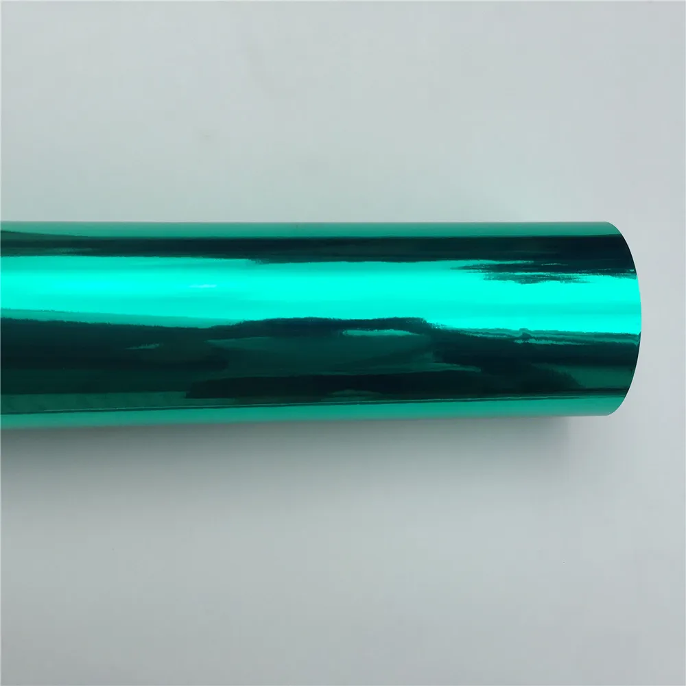 Высококачественный гибкий зеркальный хром Tiffany Blue виниловой пленки пленка воздушная пузырь