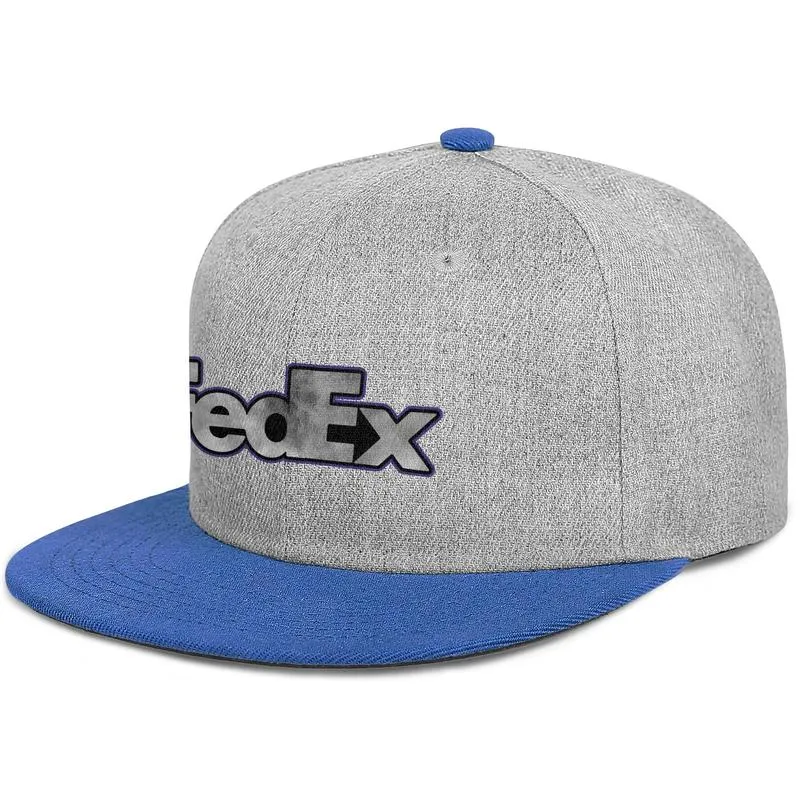 FedEx Federal Express logo negro Gorra de béisbol unisex con ala plana Sombreros de camionero del equipo liso Camuflaje blanco Corporación gris Orgullo gay9561459