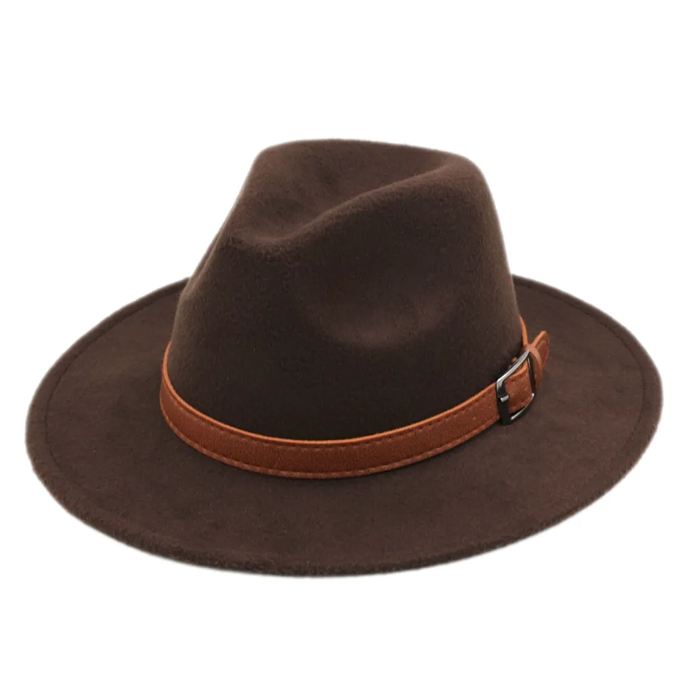 Outback lente panama hoge hoed dames heren beach party straat jazz cap wolmix fedora stijve brede rand trilby maat 5658cm232Q