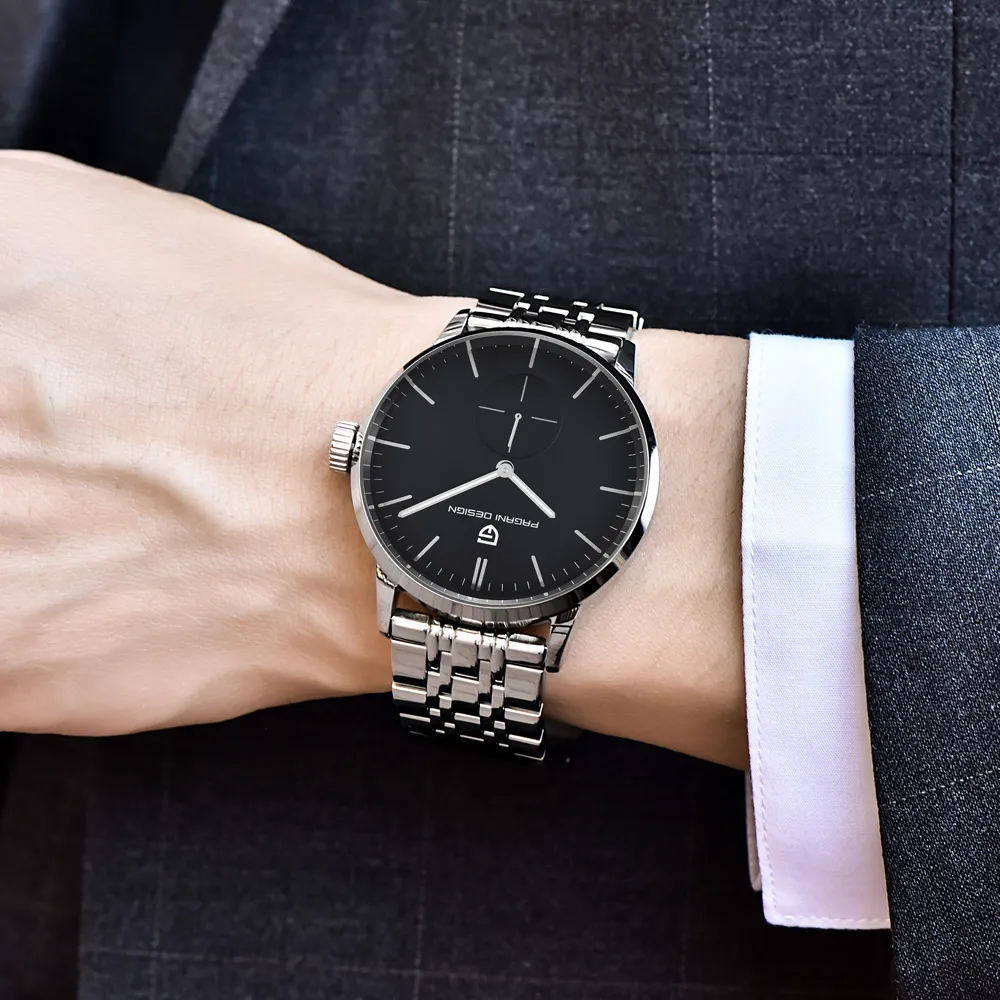Модные повседневные мужские бизнес -часы для мужчин водонепроницаемые 30 м простые Quartz Watch Luxury Brand Pagani Design Relogio Masculino2694