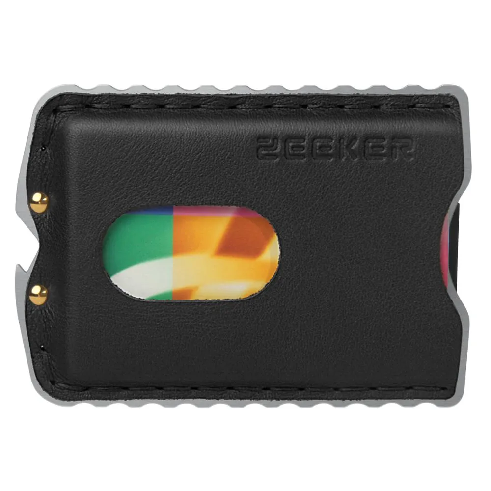 Zeeker Men plånböcker Slim Front Pocket Wallet Card Holder Plånbok Minimalistisk handgjorda äkta läderplånbok273U
