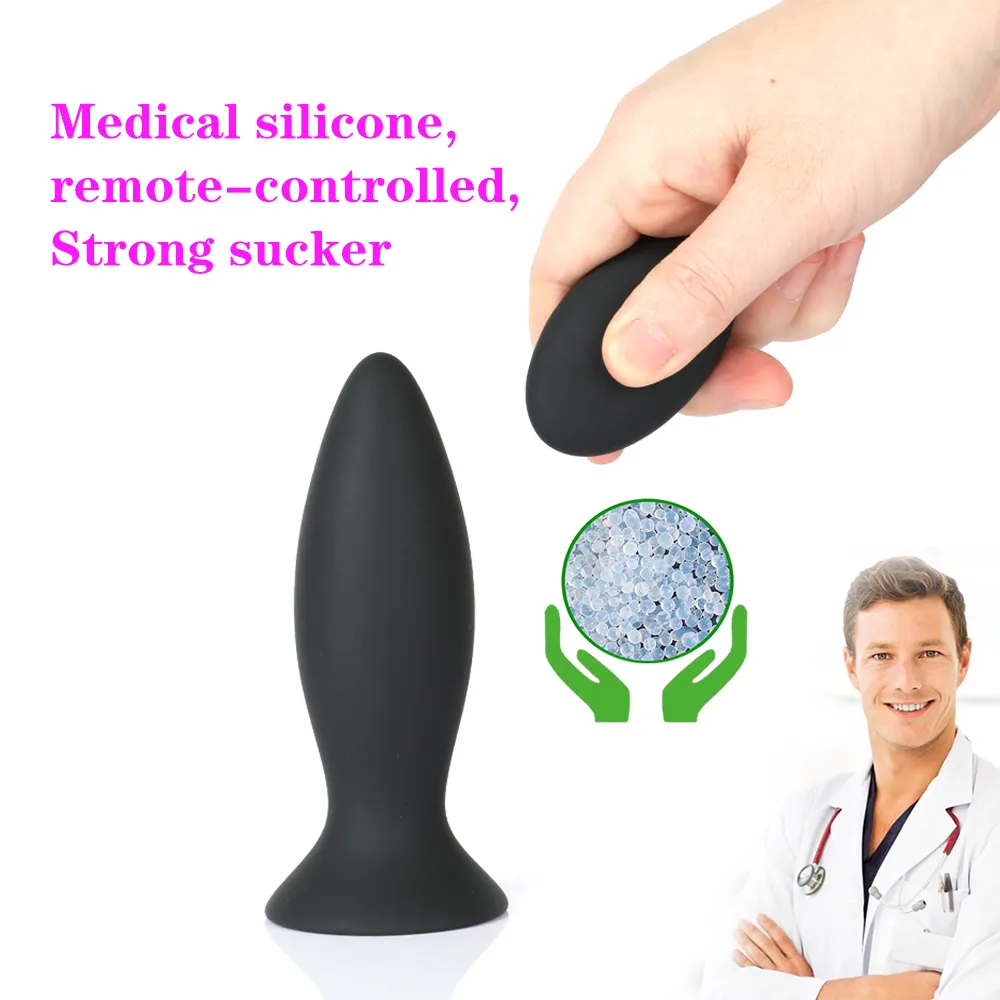 Buttplug anale vibrator voor man mannelijke masturbator afstandsbediening dildo vibrator USB oplaadbaar 9 modi anale seksspeelt voor man gay y7202330