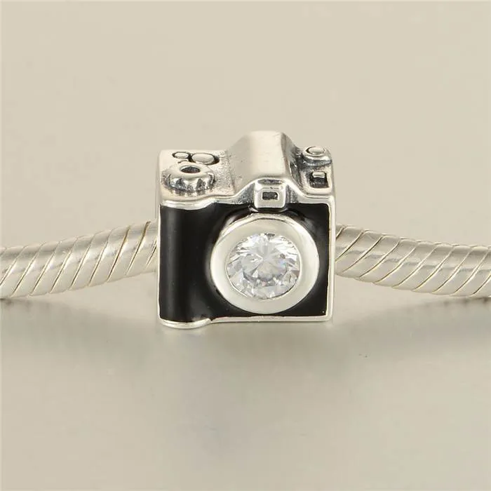 Breloques en argent sterling S925 pour bijoux d'appareil photo, perles PRIGINALS, adaptées aux bracelets de style européen LW590H7284Y