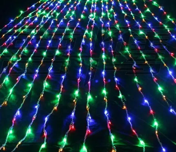 واسعة 6M × عالية 3M 640LED عيد الميلاد حفل زفاف خلفية عطلة الجري المياه شلال التدفق المياه الستار LED LED سلسلة WA275K