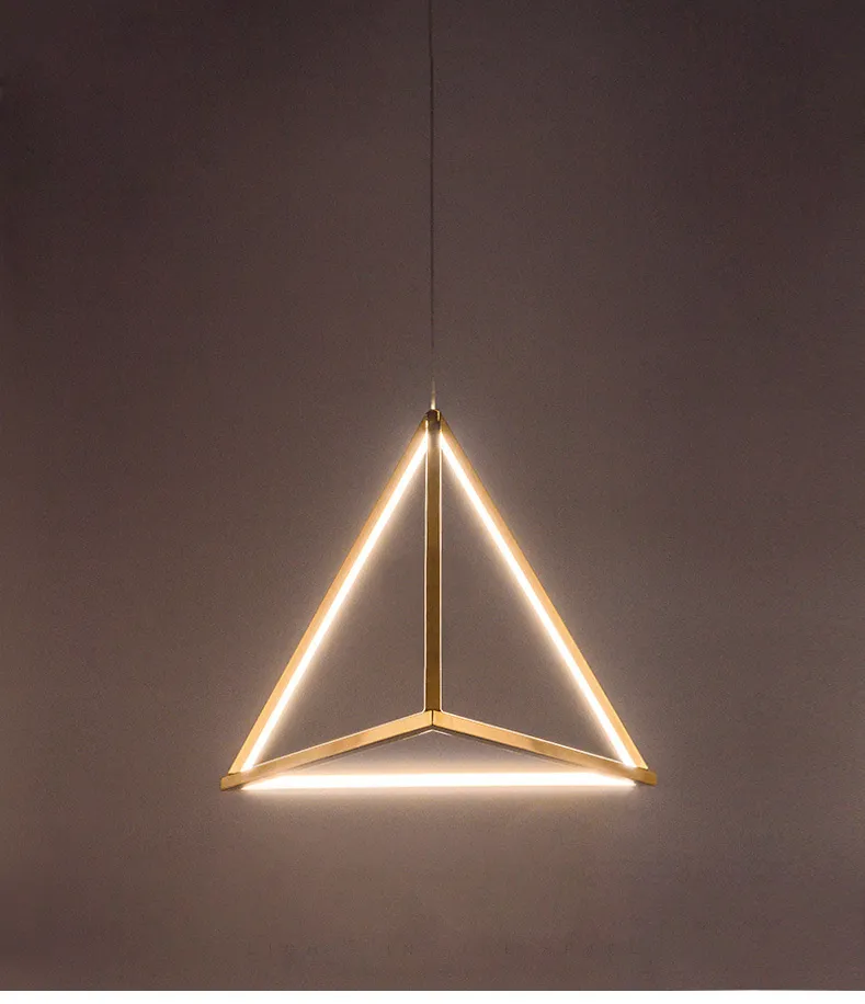 Moderna lampada a sospensione a led Nordic triangolo nero lampada a sospensione cucina soggiorno sala da pranzo camera da letto casa decorazione della casa188h