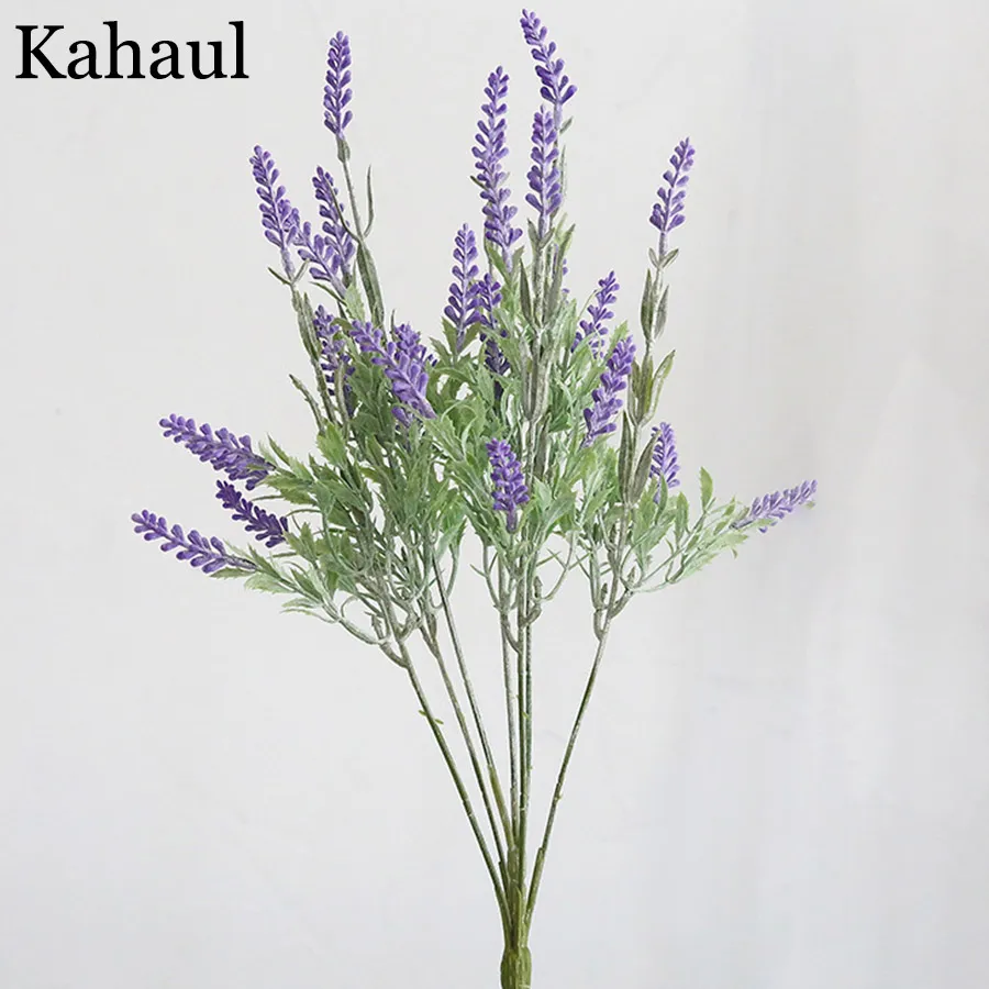 bouquet di fiori di lavanda in plastica artificiale decorazione provenza pianta finta fiore di seta centrotavola di nozze casa decor240W