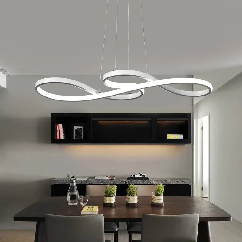 Minimalismo diy pendurado moderno led luzes pingente para sala de jantar barra suspensão luminária suspendu luminária luminária213m