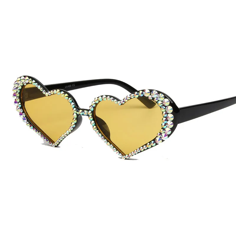 2019 винтажные солнцезащитные очки в форме сердца с бриллиантами и кошачьим глазом, женские розовые линзы со стразами, сексуальные очки uv400, очки230c