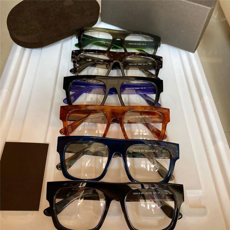 Fausto 5634 Black BLock Eyeglasses Frame Clear Lens Men Gafas de sol sunglasses glasses Eyewear with Box265o