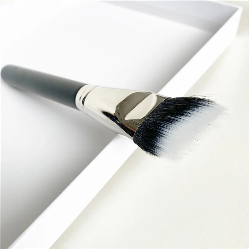 MAKEUP BRUSH 164 DUO FIBER CURVED SCULPTING - 전문 듀얼 파이버 컨투어링 하이라이트 뷰티 화장품 브러쉬 도구