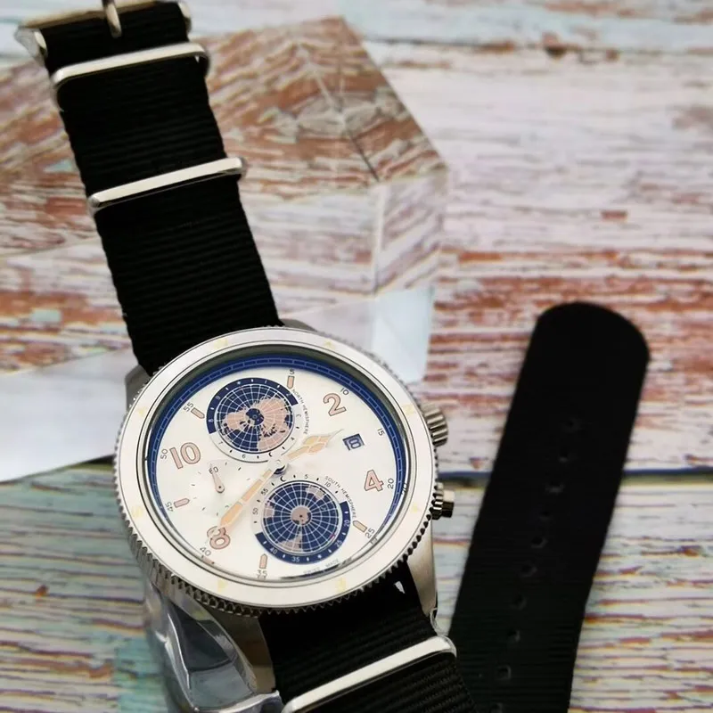 Designer hommes montres cavans bracelet mode homme montres temps universel décontracté affaires mâle horloge montres266d