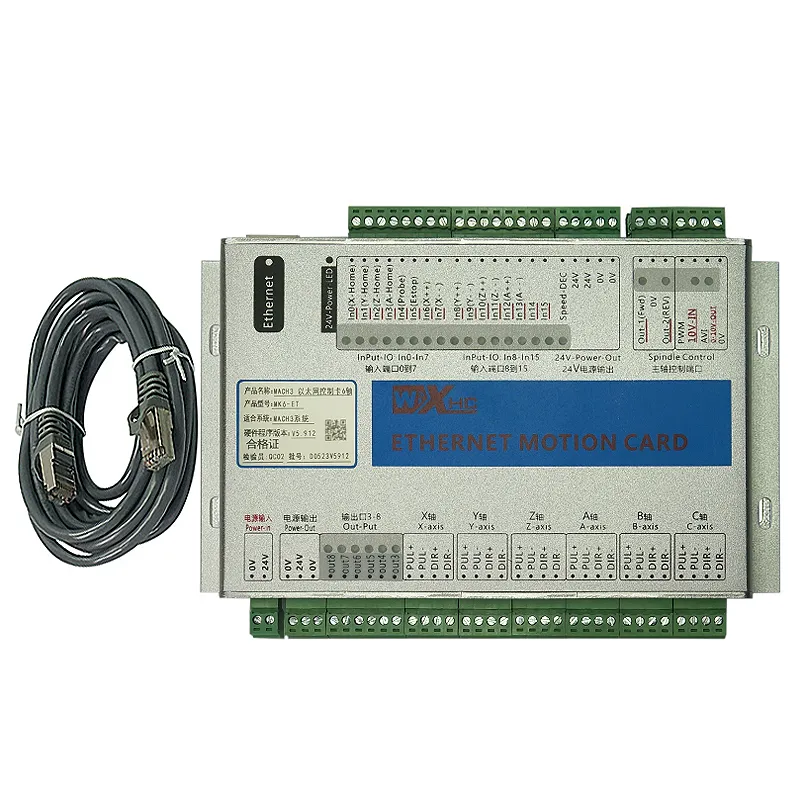 3/4/6-осевая Mach3 Ethernet карта управления движением с ЧПУ 2000 кГц контроллер коммутационная плата MK3-V MK4-V MK6-V гравировально-режущий станок