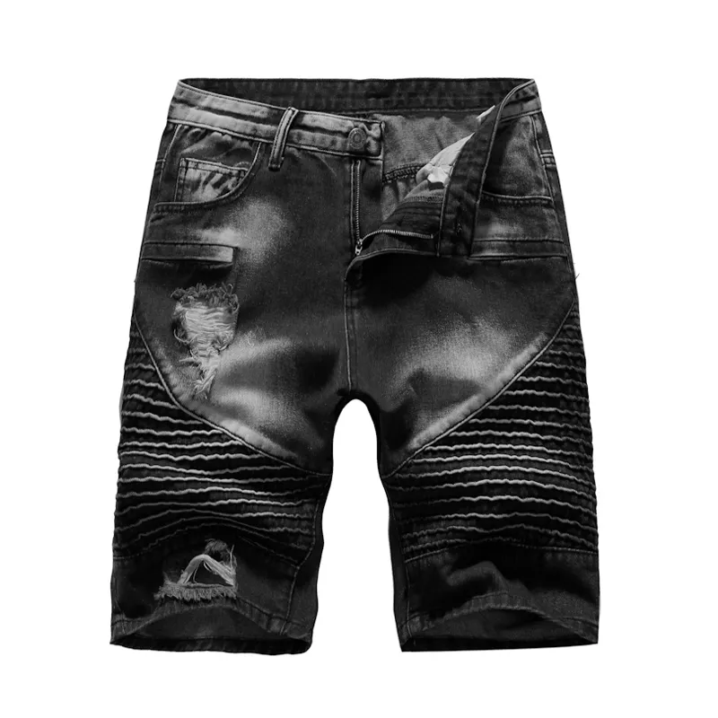 Summer denim shorts male jeans men jean shorts bermuda skate board harem mens jogger T200512