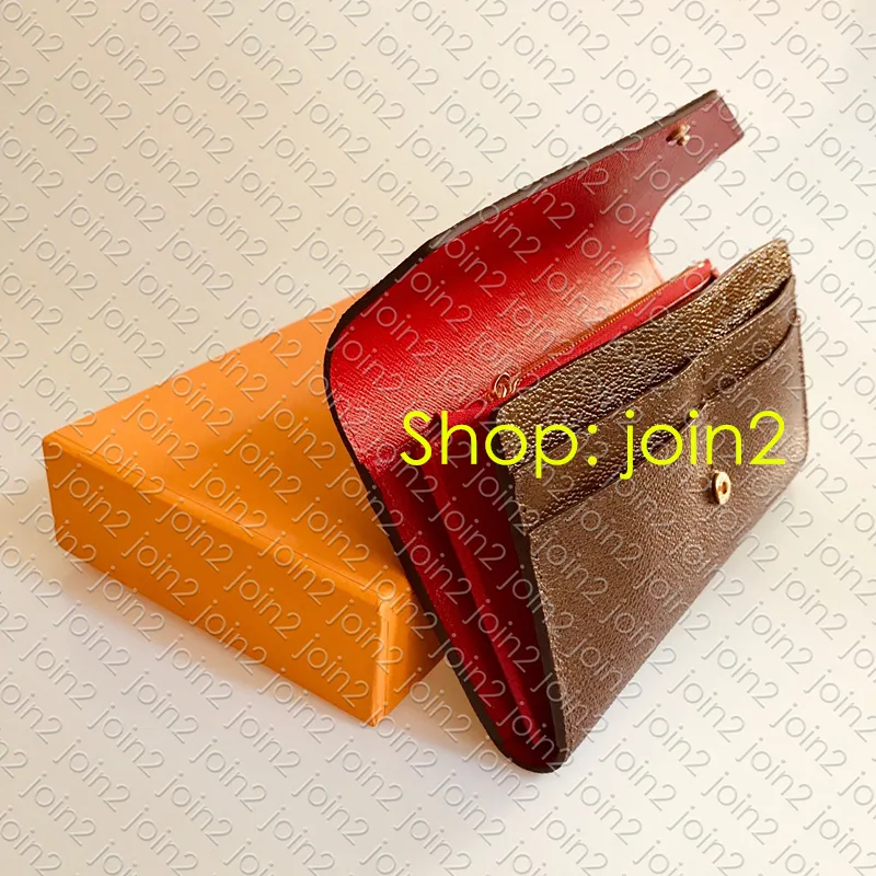 M60531 Sarah Wallet Designer Women's Long Envelope Flap Emilie Josephine Wallet Key Card Coin Purse Mini Pochette ACCE2671